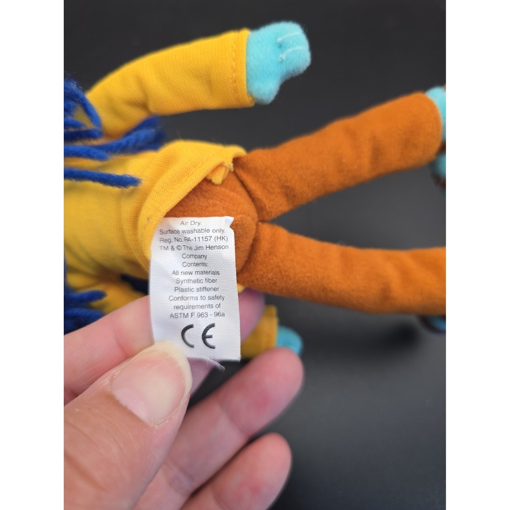 Muppets Zoot Plush Doll Electric Mayhem Band 7" Skinny Small Sababa Toys - Picture 4 of 7